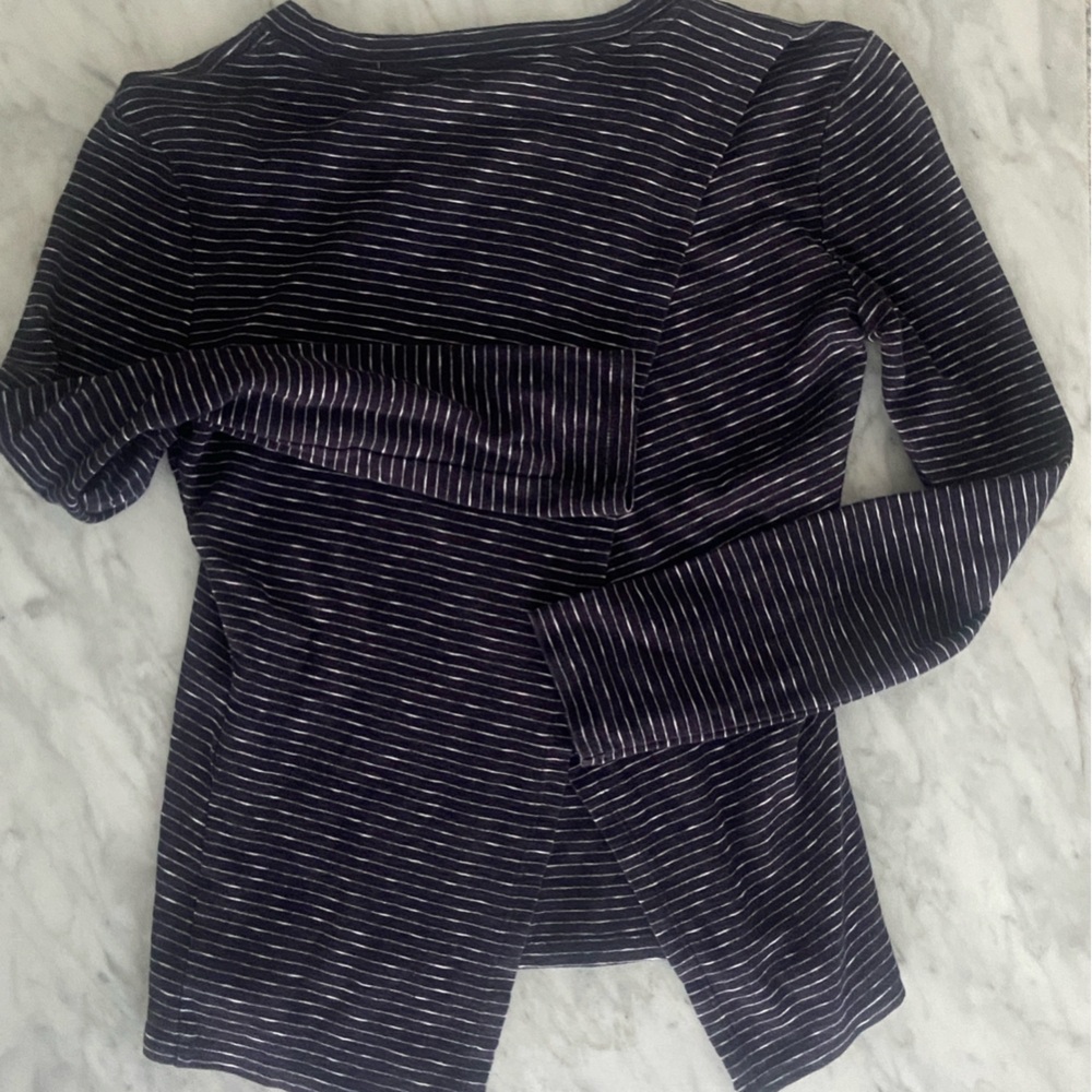 Derek Lam Striped Long Sleeve Top
